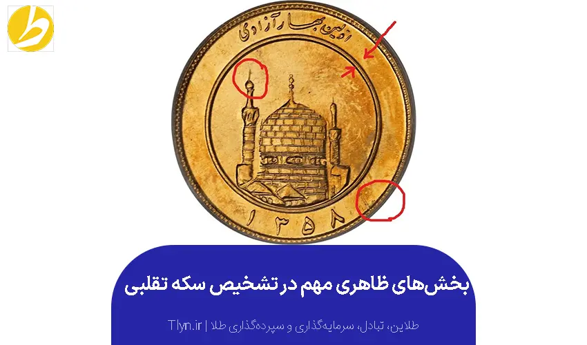 عکس برای تشخیص سکه اصل و تقلبی