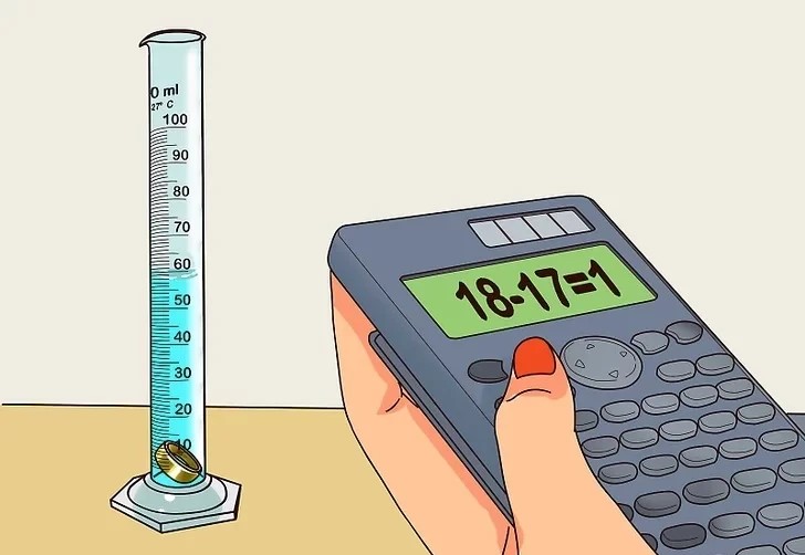 روشهای شناسایی طلای آب شده تقلبی با تست چگانی - گام چهارم مقایسه با طلای اصل