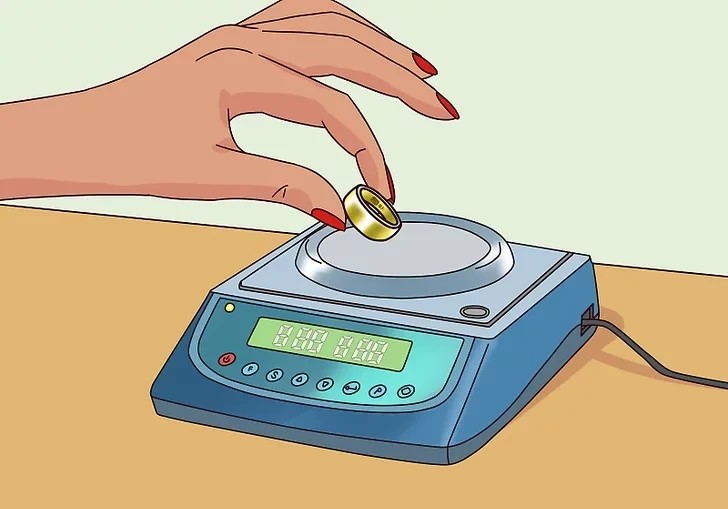 روشهای شناسایی طلای آب شده تقلبی با تست چگانی - گام اول وزن طلا