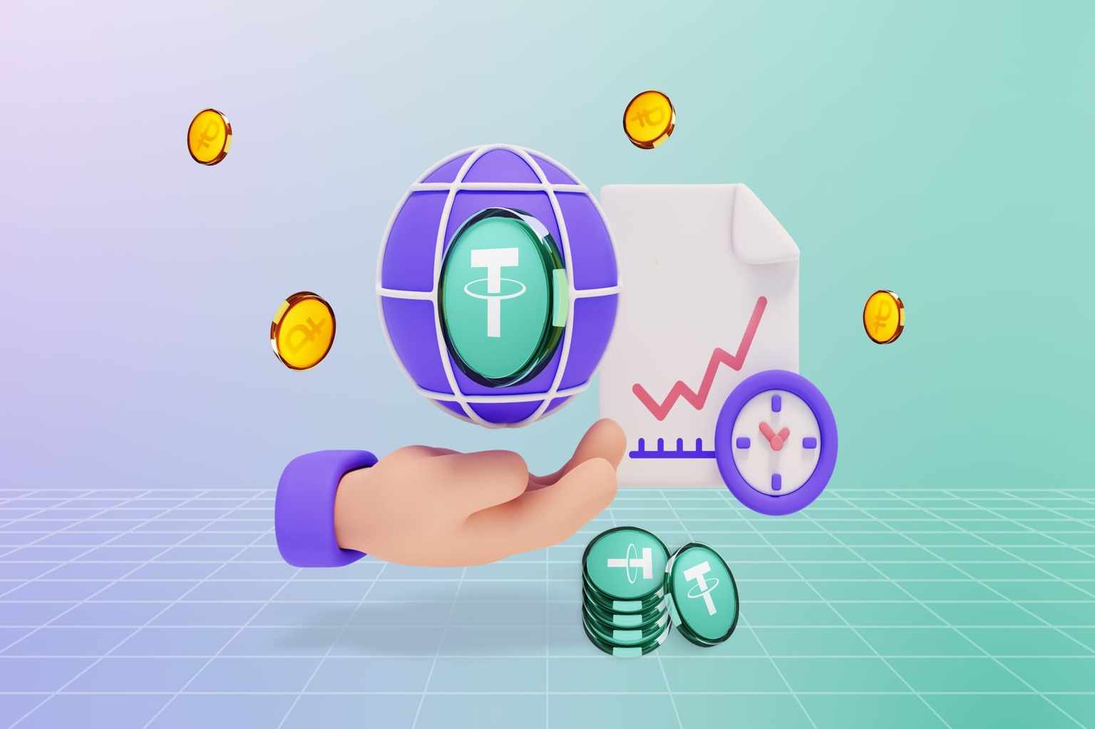 سرمایه گذاری در تتر و طلا