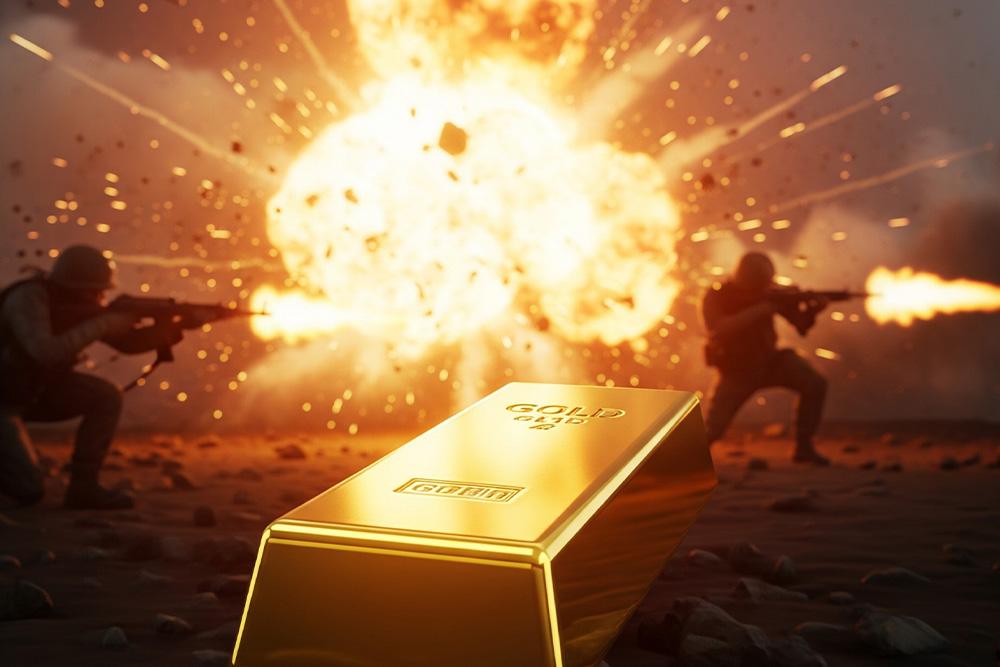 تاثیر جنگ بر قیمت طلا
