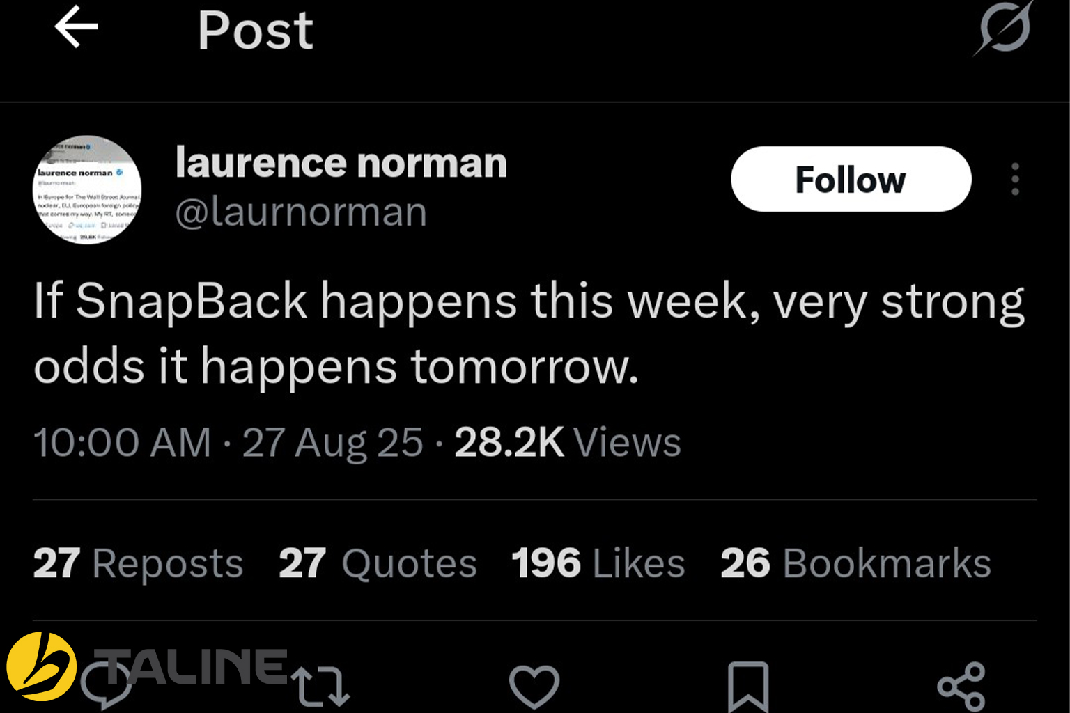 توییت لارنس نورمن