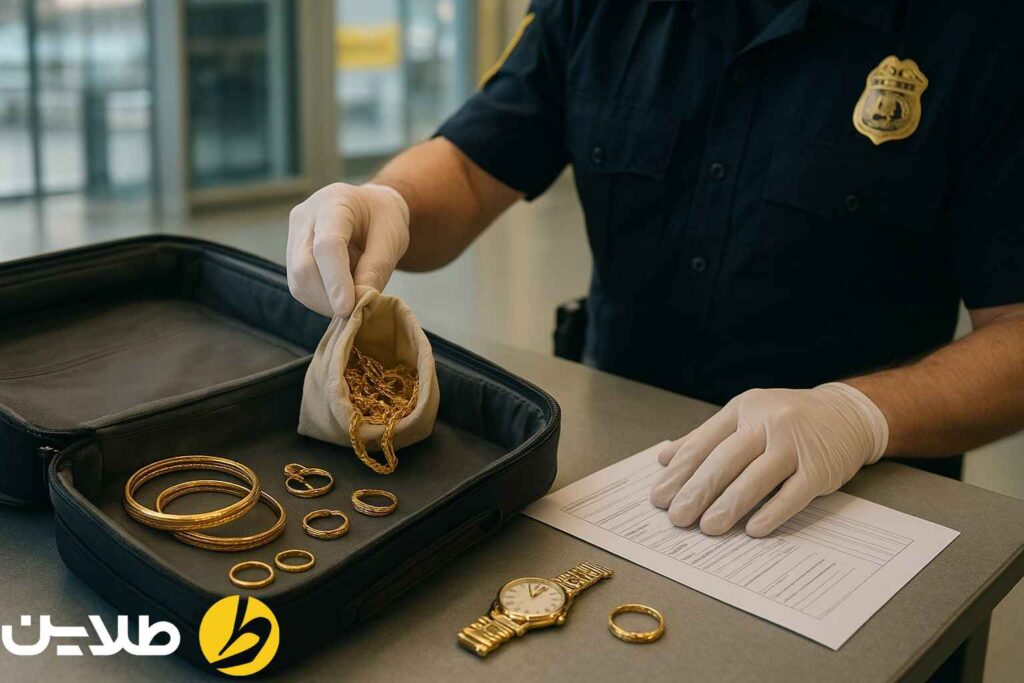 مقدار مجاز حمل طلا در فرودگاه