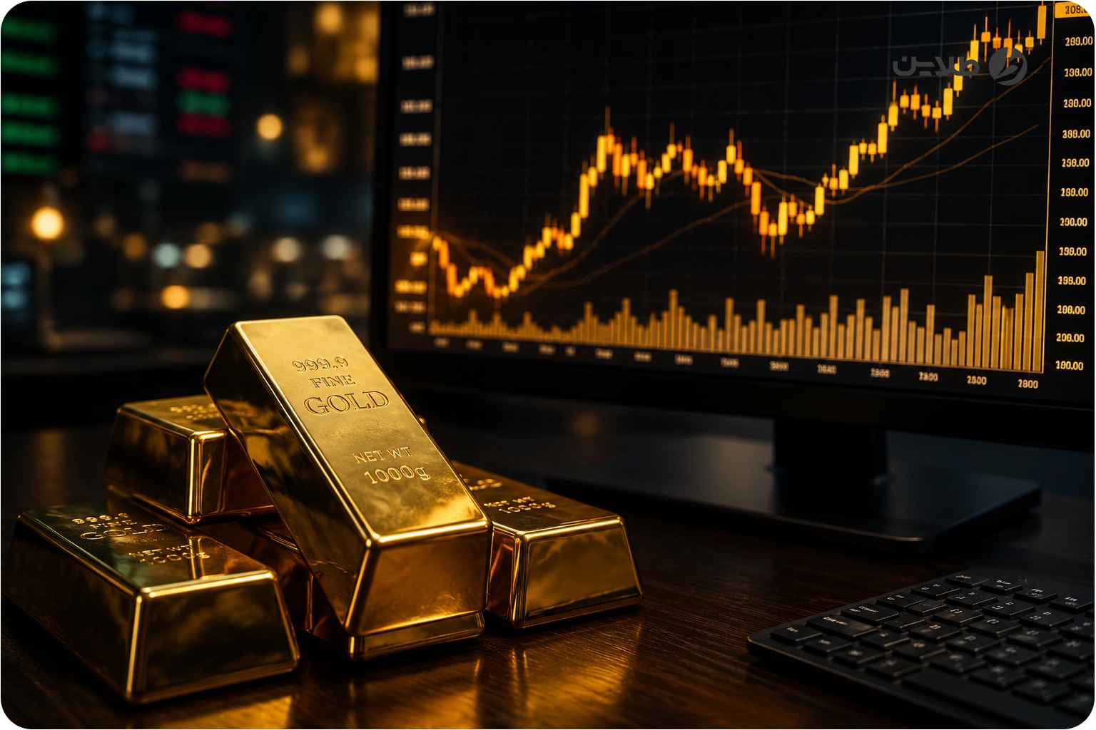 نوسان قیمت طلا در یک ماه گذشته