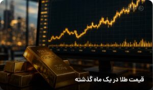 قیمت طلا در یک ماه گذشته