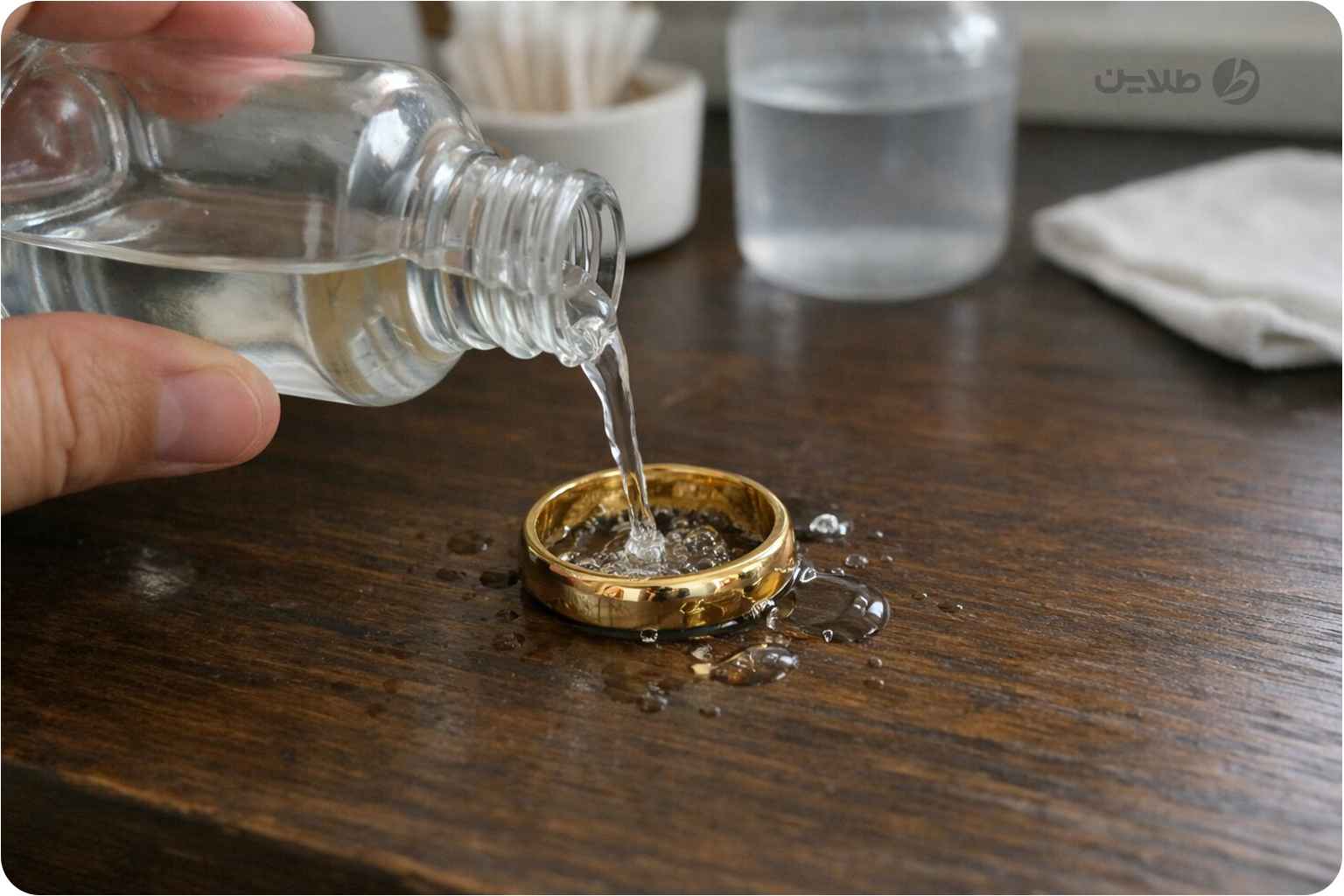 تاثیر استون روی طلا