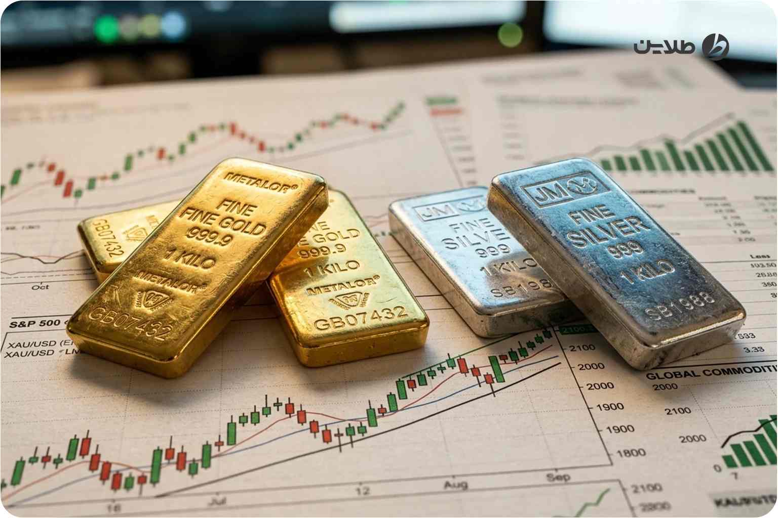 روند قیمت جهانی طلا و نقره در سال 2021