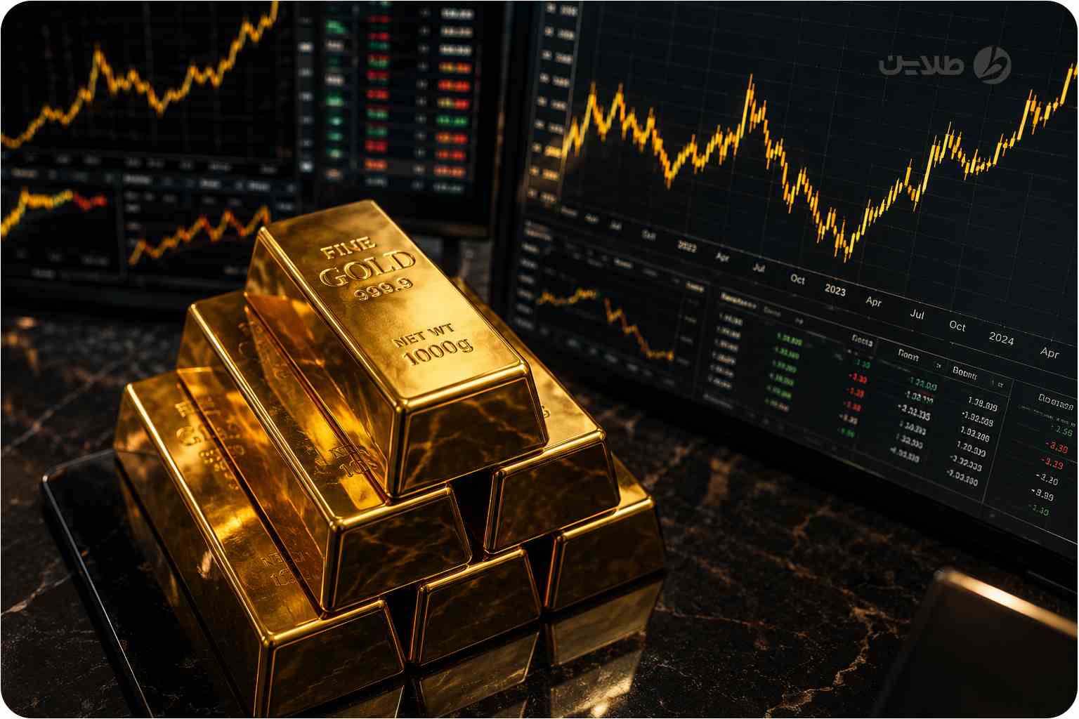 روند اونس جهانی طلا در سال 2024