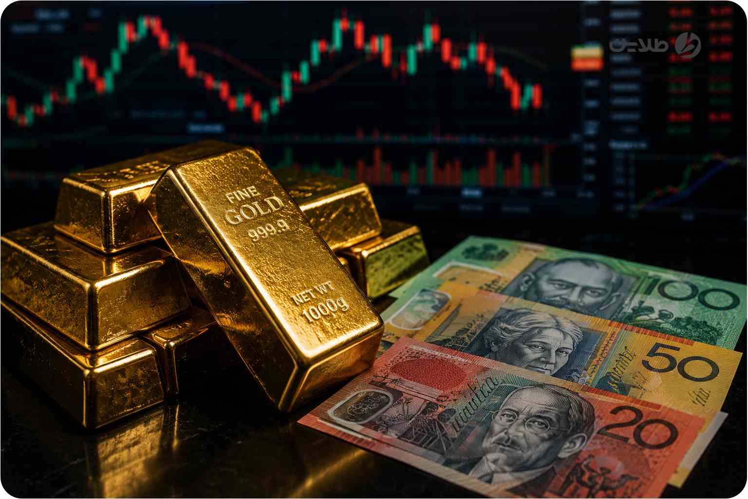 همبستگی طلا و دلار استرالیا