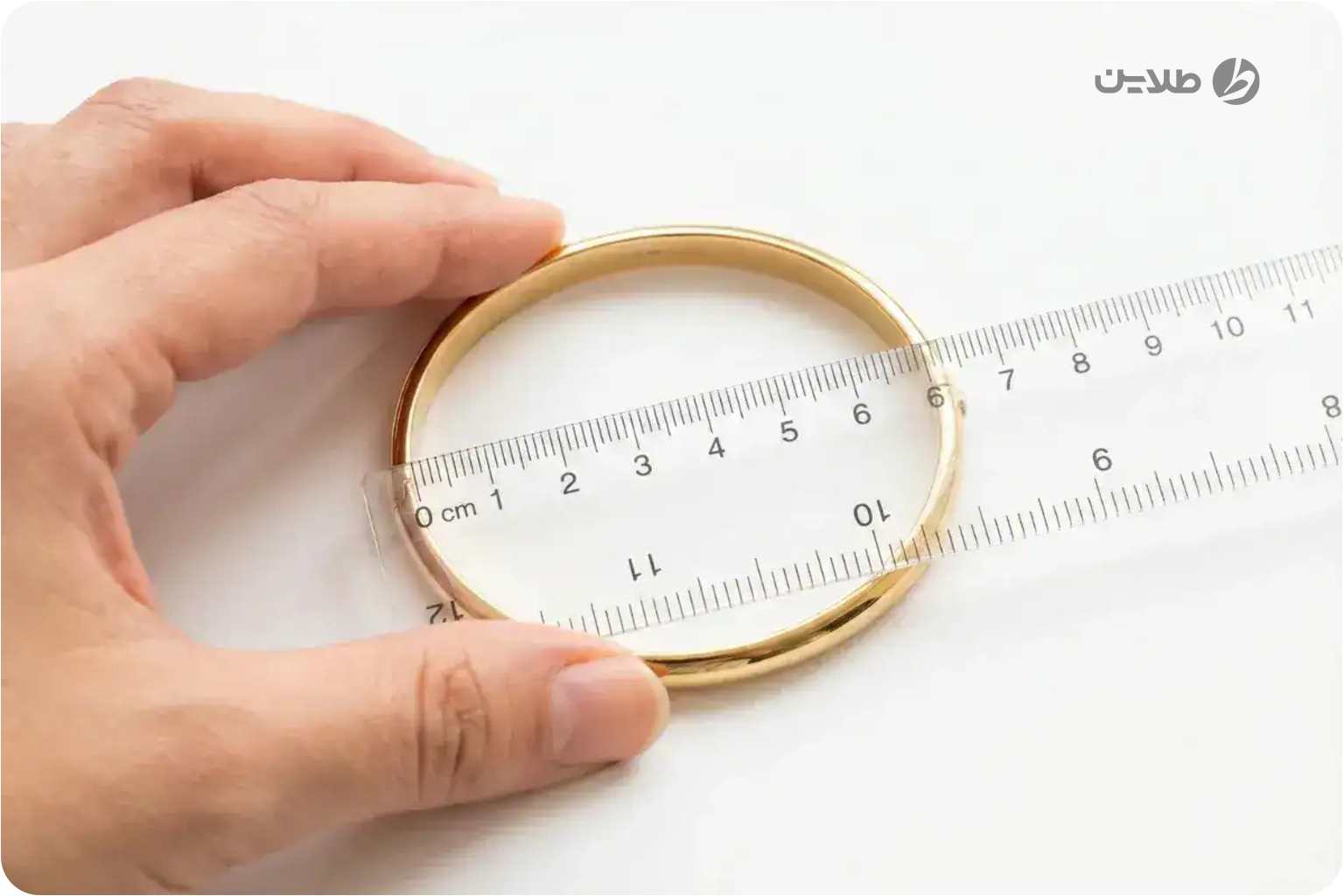 اندازه‌گیری سایز دست برای النگو