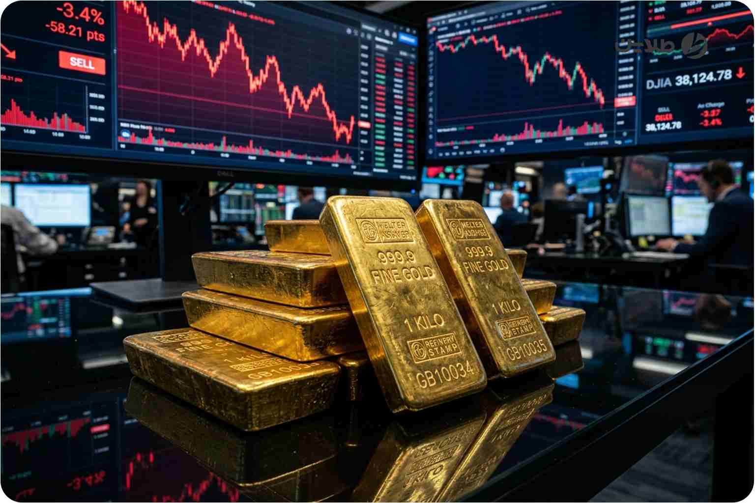 علت کاهش قیمت انس جهانی طلا