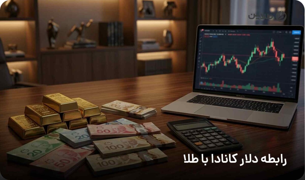 رابطه دلار کانادا با طلا