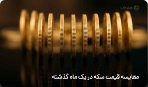 مقایسه قیمت سکه در یک ماه گذشته