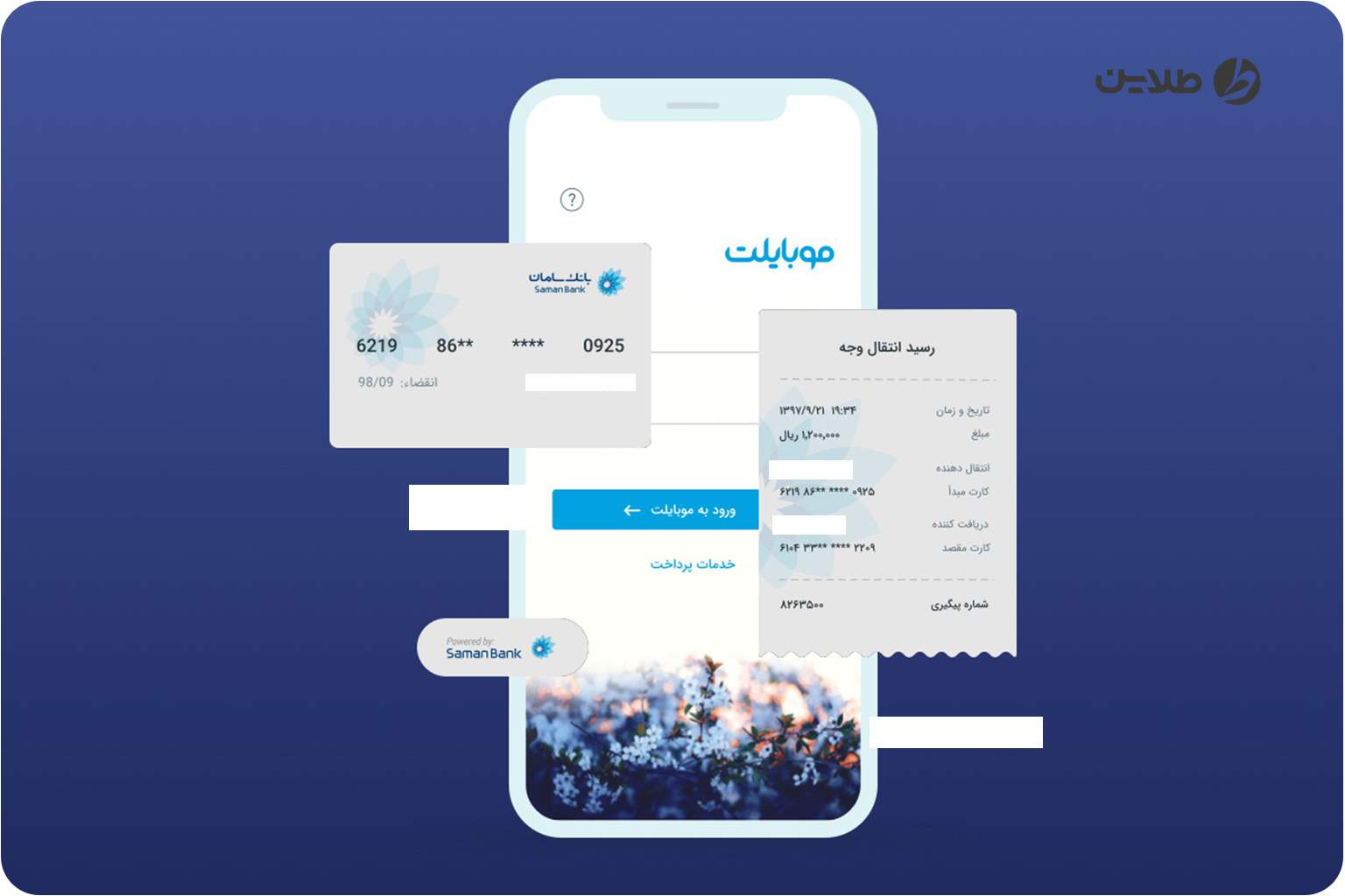 فراموشی نام کاربری موبایلت بانک سامان