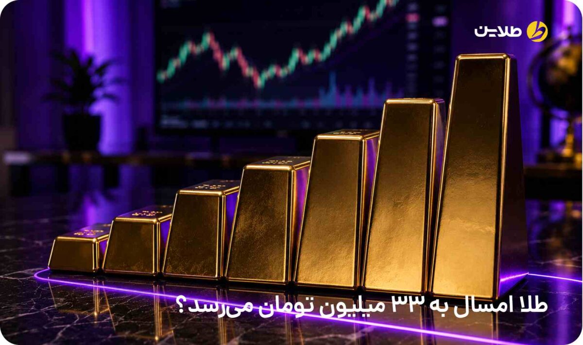 طلا امسال به 33 میلیون تومان می‌رسد