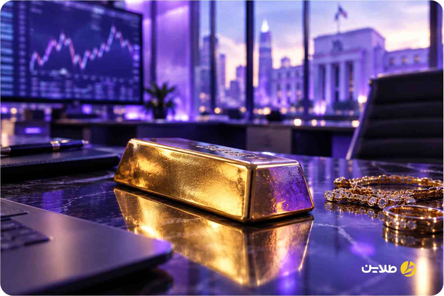 اثر نرخ بهره فدرال رزرو امروز بر قیمت طلا