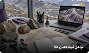 مراحل ثبت معدن طلا