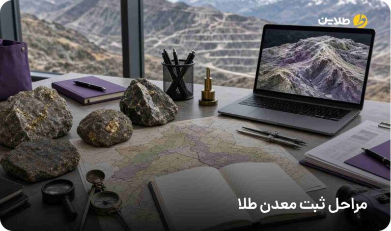 مراحل ثبت معدن طلا
