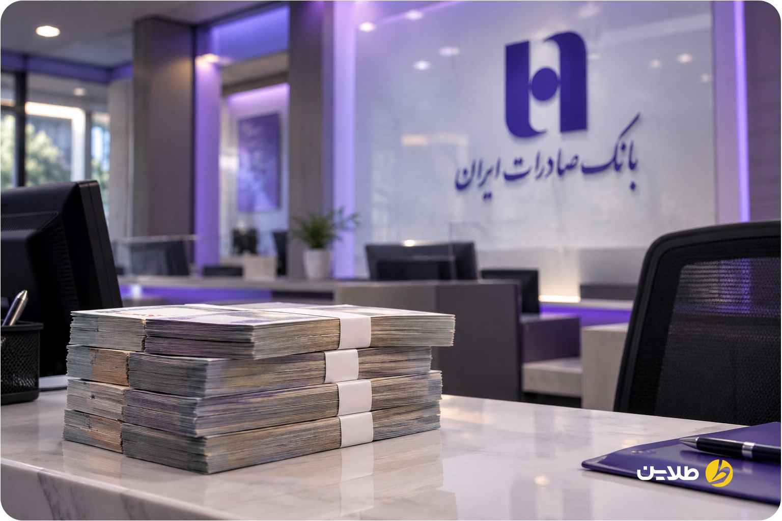 سود یک میلیارد در بانک صادرات