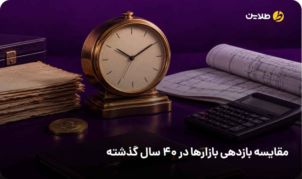 مقایسه بازدهی بازارها در 40 سال گذشته