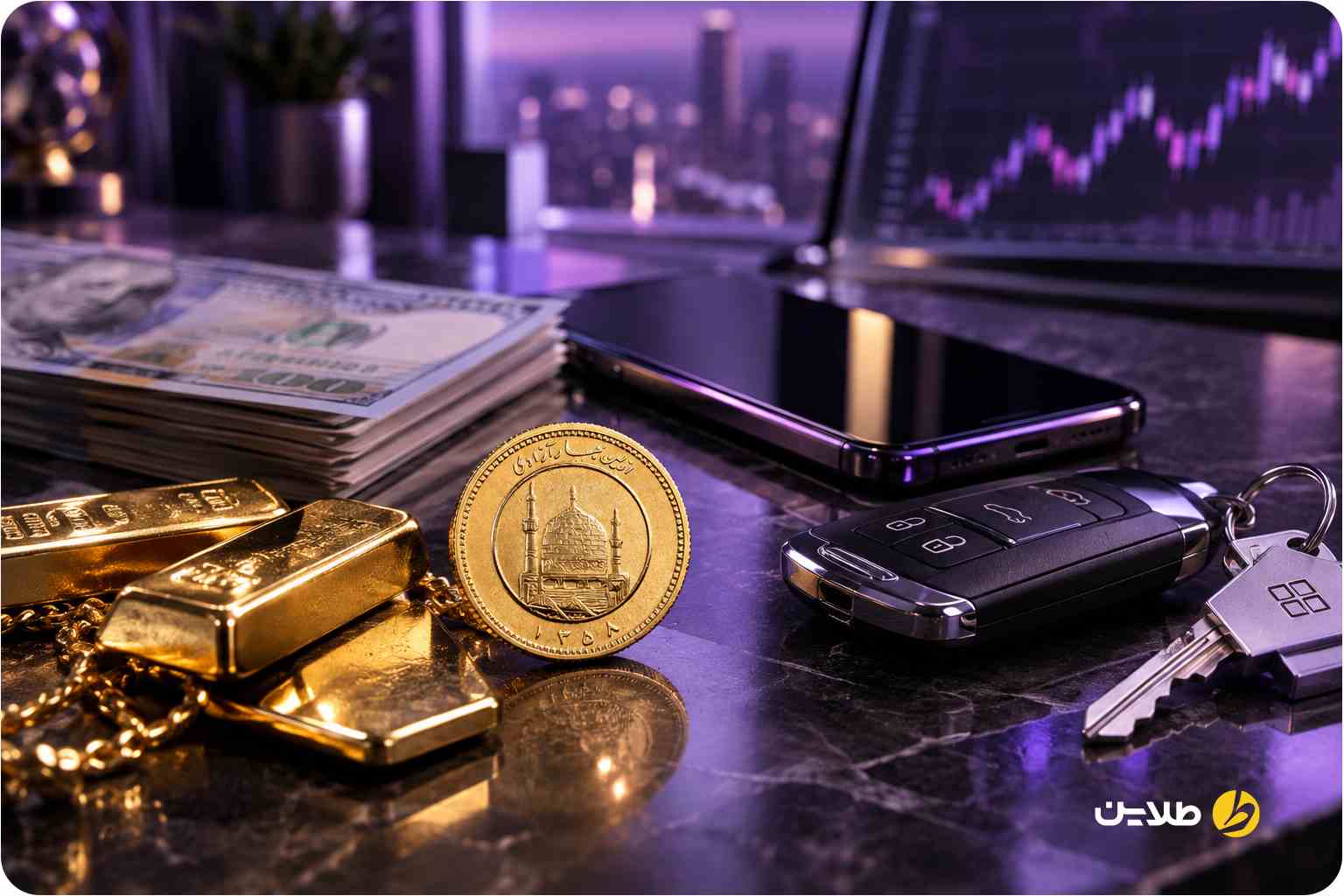 بازدهی طلا در شش ماه اول 1405